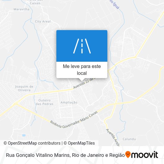 Rua Gonçalo Vitalino Marins mapa