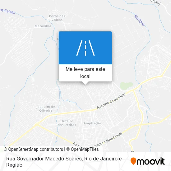Rua Governador Macedo Soares mapa