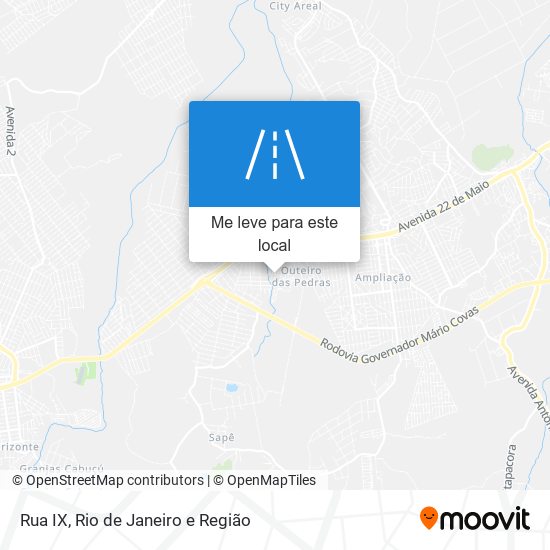 Rua IX mapa