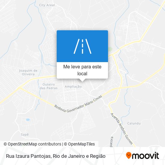 Rua Izaura Pantojas mapa