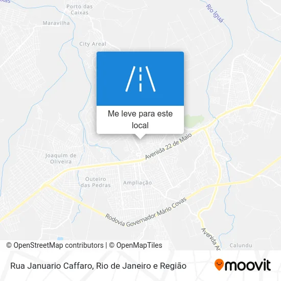 Rua Januario Caffaro mapa