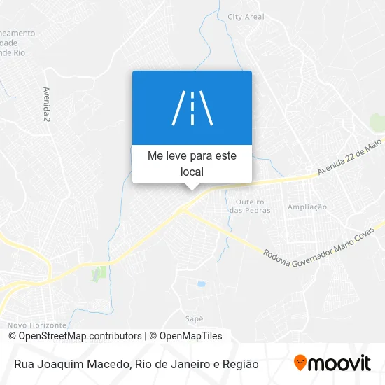 Rua Joaquim Macedo mapa