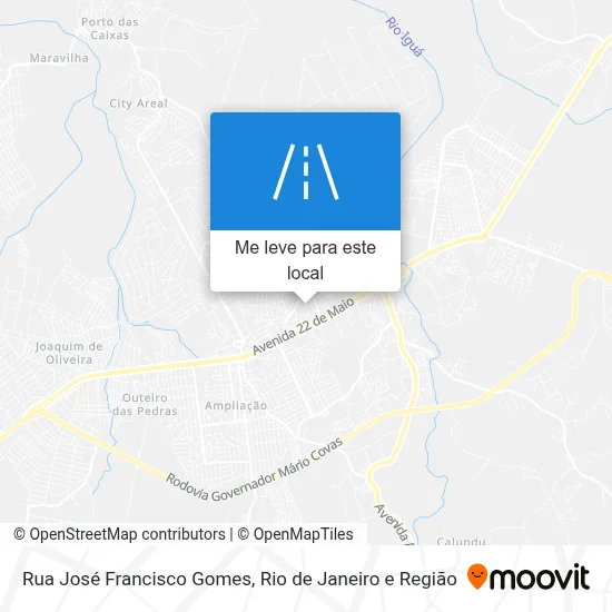 Rua José Francisco Gomes mapa