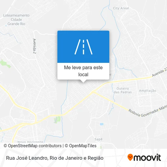 Rua José Leandro mapa
