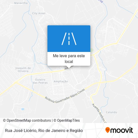 Rua José Licério mapa