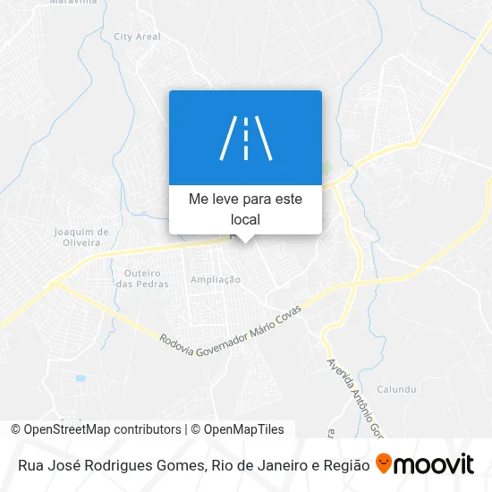Rua José Rodrigues Gomes mapa