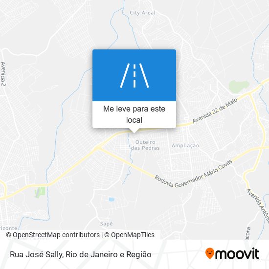 Rua José Sally mapa