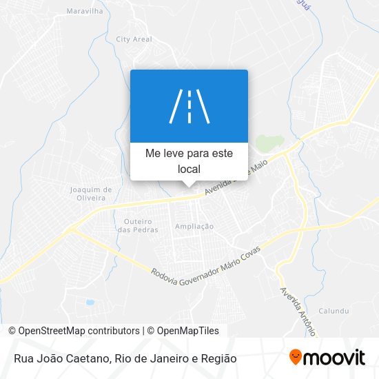 Rua João Caetano mapa