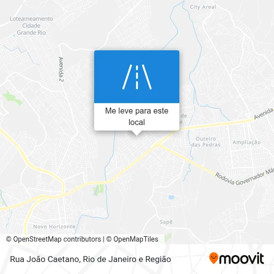 Rua João Caetano mapa