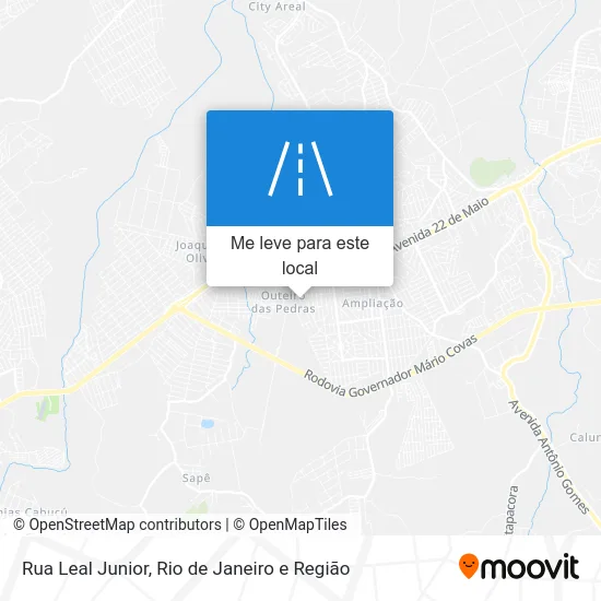 Rua Leal Junior mapa