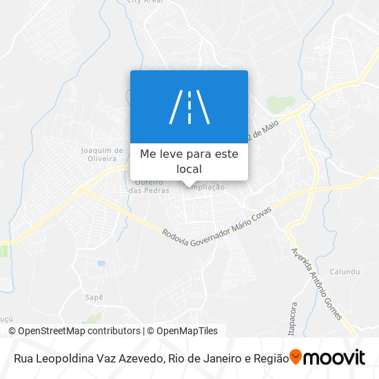 Rua Leopoldina Vaz Azevedo mapa