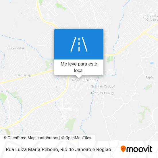 Rua Luiza Maria Rebeiro mapa