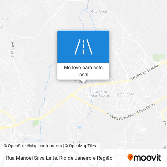 Rua Manoel Silva Leite mapa