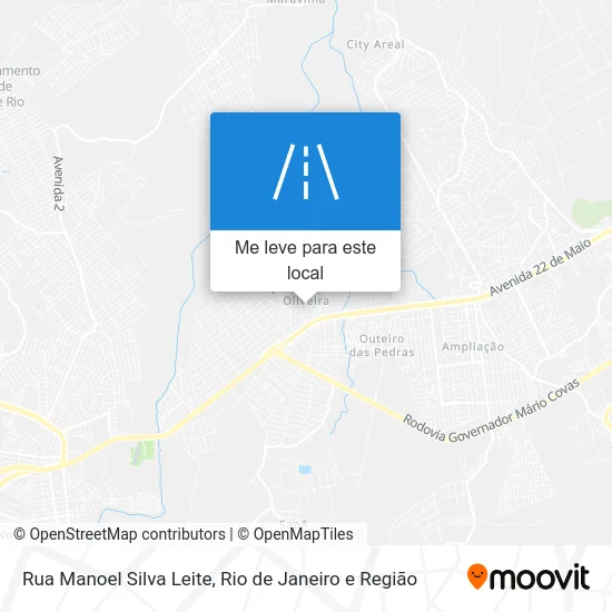 Rua Manoel Silva Leite mapa