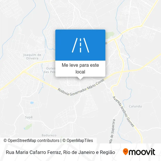 Rua Maria Cafarro Ferraz mapa