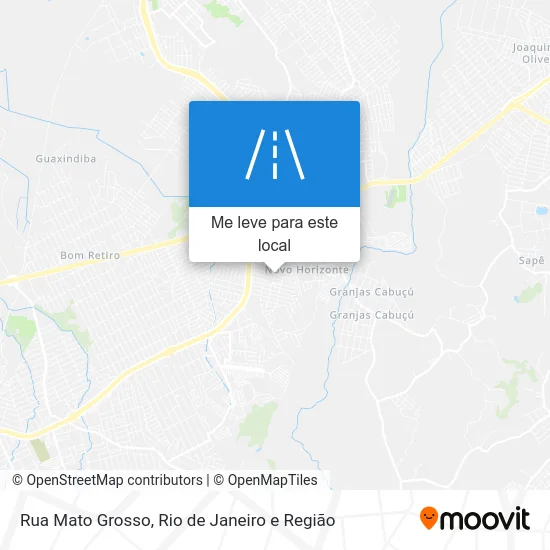 Rua Mato Grosso mapa