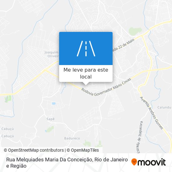 Rua Melquiades Maria Da Conceição mapa