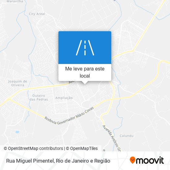 Rua Miguel Pimentel mapa