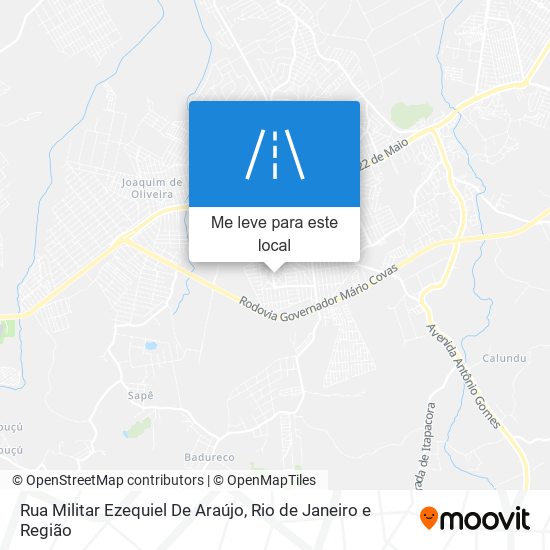 Rua Militar Ezequiel De Araújo mapa