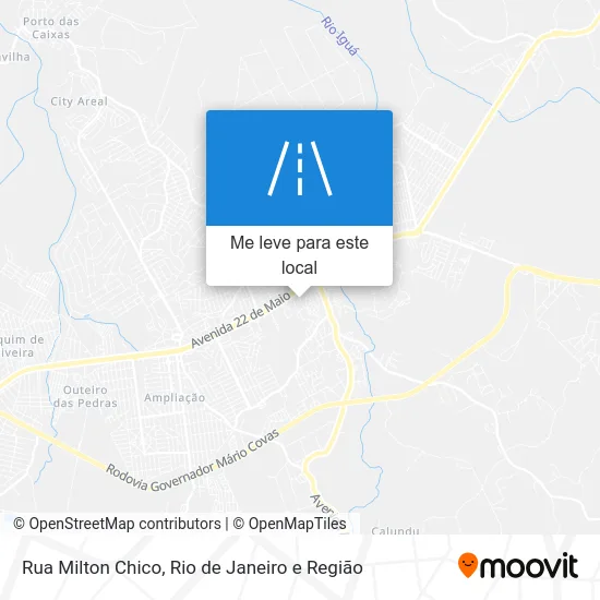 Rua Milton Chico mapa