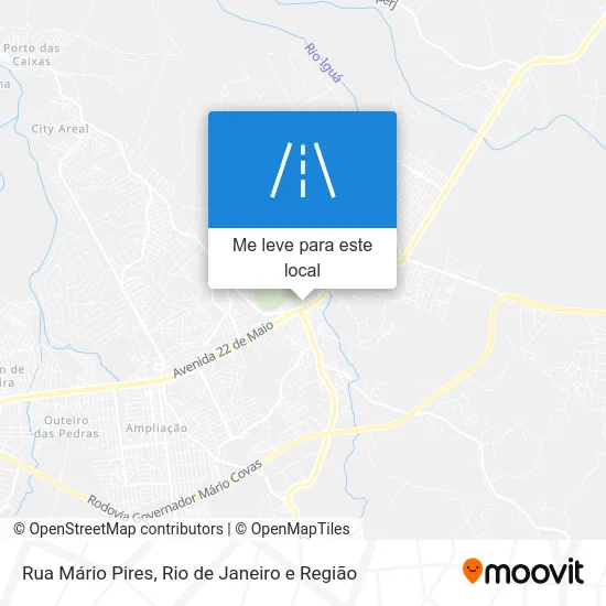 Rua Mário Pires mapa