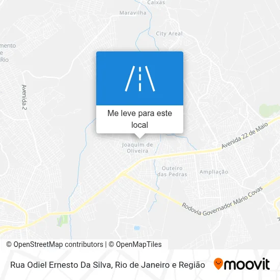Rua Odiel Ernesto Da Silva mapa