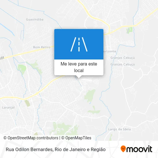 Rua Odilon Bernardes mapa