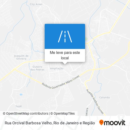 Rua Orcival Barbosa Velho mapa