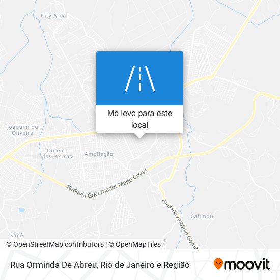 Rua Orminda De Abreu mapa