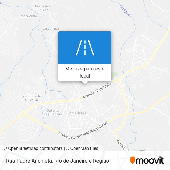 Rua Padre Anchieta mapa