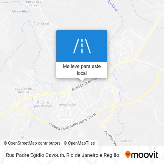 Rua Padre Egídio Cavouth mapa