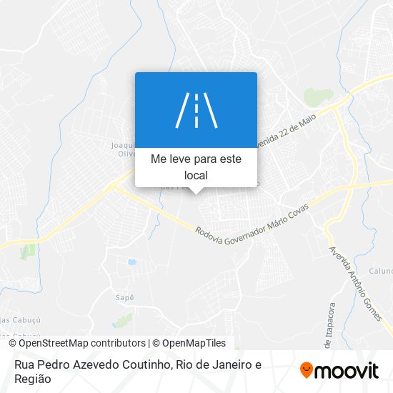 Rua Pedro Azevedo Coutinho mapa