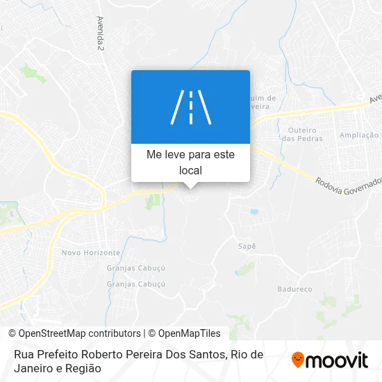 Rua Prefeito Roberto Pereira Dos Santos mapa