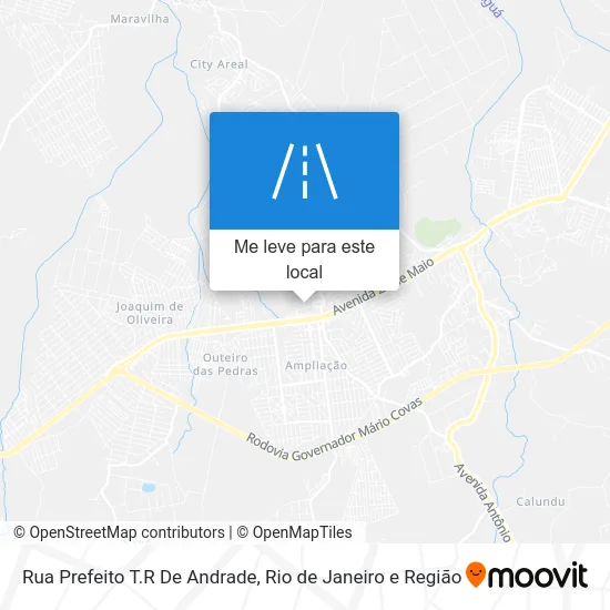 Rua Prefeito T.R De Andrade mapa