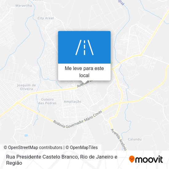 Rua Presidente Castelo Branco mapa