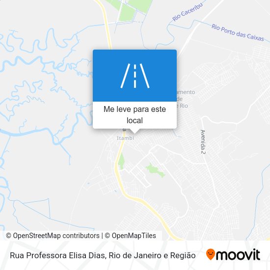 Rua Professora Elisa Dias mapa