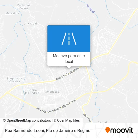 Rua Raimundo Leoni mapa