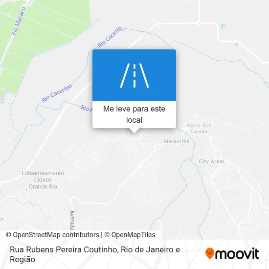 Rua Rubens Pereira Coutinho mapa