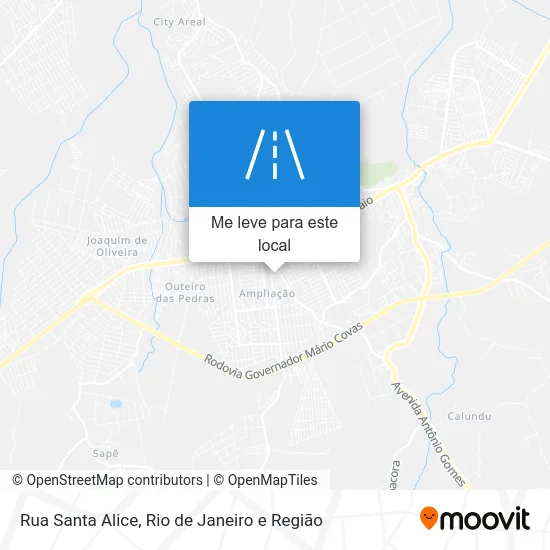 Rua Santa Alice mapa