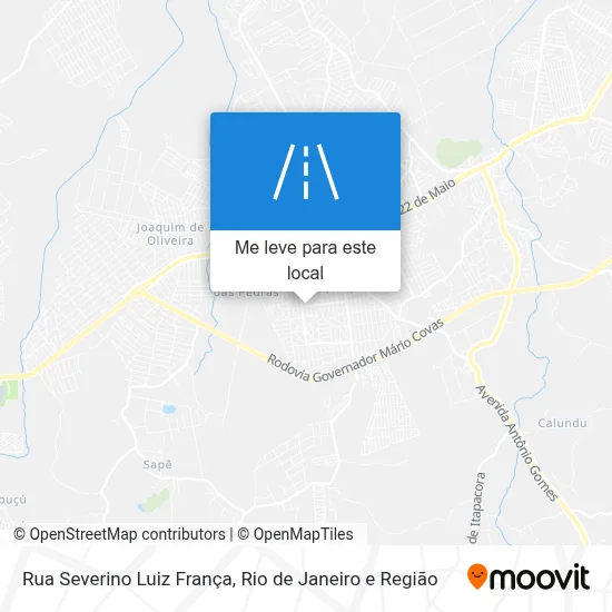 Rua Severino Luiz França mapa