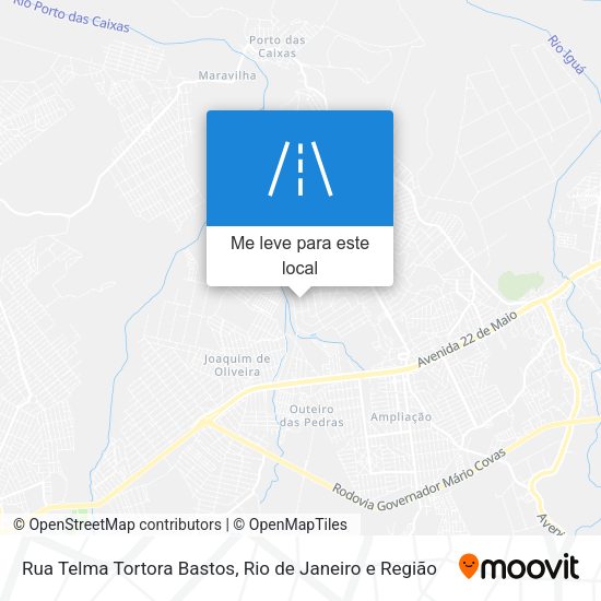 Rua Telma Tortora Bastos mapa