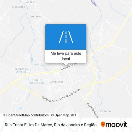 Rua Trinta E Um De Março mapa