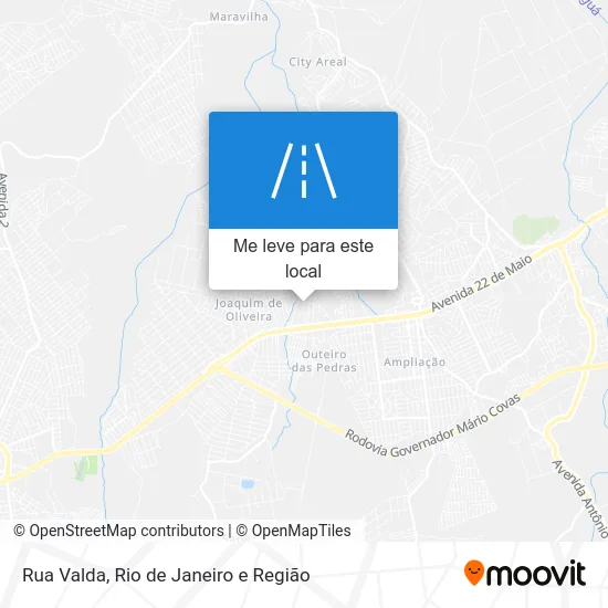 Rua Valda mapa