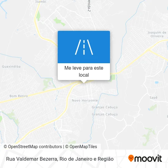 Rua Valdemar Bezerra mapa