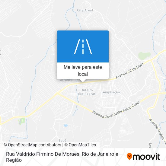 Rua Valdrido Firmino De Moraes mapa