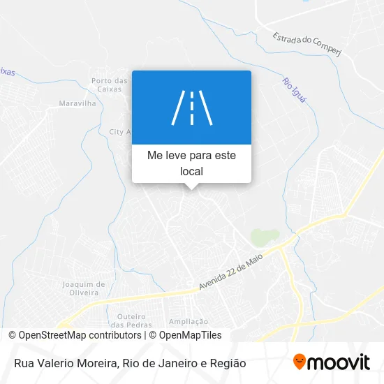 Rua Valerio Moreira mapa