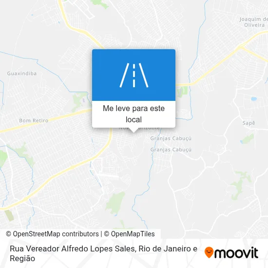 Rua Vereador Alfredo Lopes Sales mapa