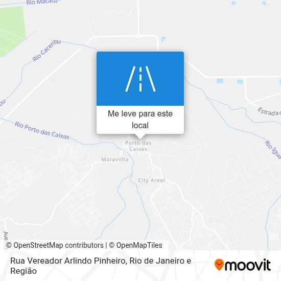 Rua Vereador Arlindo Pinheiro mapa