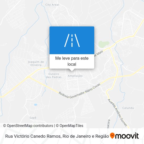Rua Victório Canedo Ramos mapa