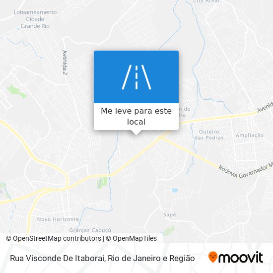 Rua Visconde De Itaborai mapa